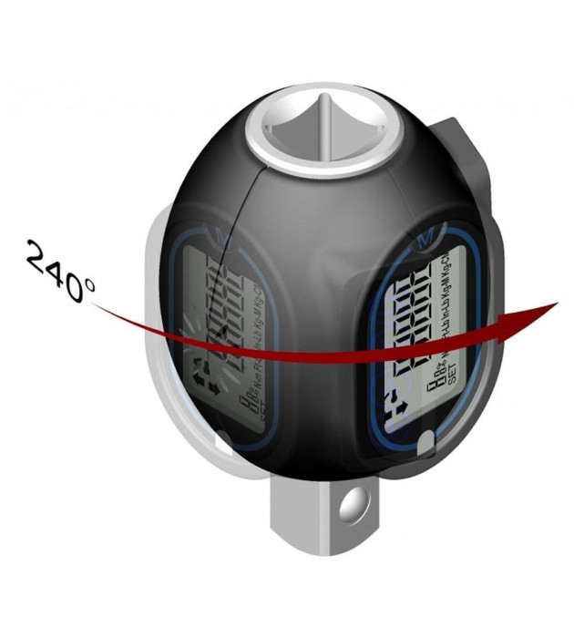 Adaptateur dynamométrique numérique - 10 mm (3/8) - 27 - 135 Nm
